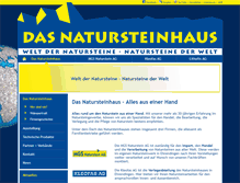 Tablet Screenshot of natursteinhaus.ch